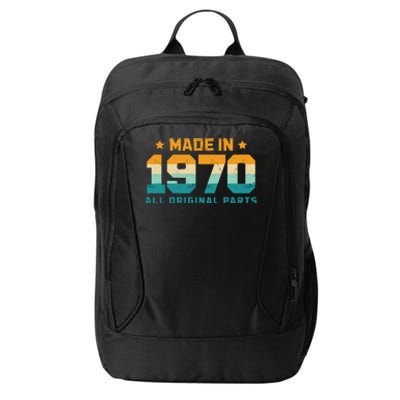 Made In 1970 All Original Parts Birth Year Typography City Backpack