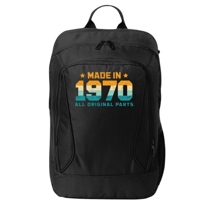 Made In 1970 All Original Parts Birth Year Typography City Backpack