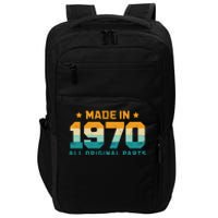 Made In 1970 All Original Parts Birth Year Typography Impact Tech Backpack