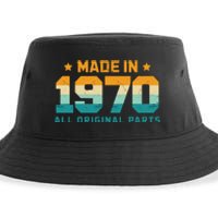 Made In 1970 All Original Parts Birth Year Typography Sustainable Bucket Hat