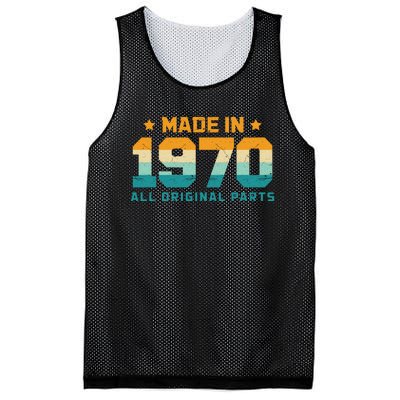 Made In 1970 All Original Parts Birth Year Typography Mesh Reversible Basketball Jersey Tank