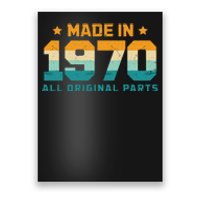 Made In 1970 All Original Parts Birth Year Typography Poster