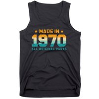 Made In 1970 All Original Parts Birth Year Typography Tank Top