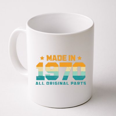 Made In 1970 All Original Parts Birth Year Typography Coffee Mug