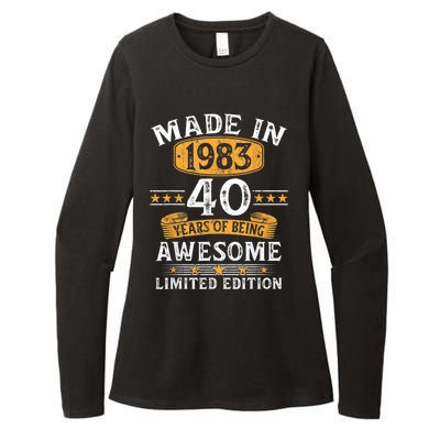 Made In 1983 40 Years Old 40th Birthday Gifts For  Womens CVC Long Sleeve Shirt