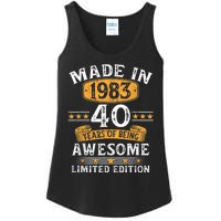 Made In 1983 40 Years Old 40th Birthday Gifts For  Ladies Essential Tank