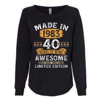 Made In 1983 40 Years Old 40th Birthday Gifts For  Womens California Wash Sweatshirt