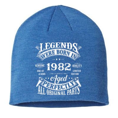 Made In 1982 40 Years Old Vintage 40rd Birthday Gifts Sustainable Beanie