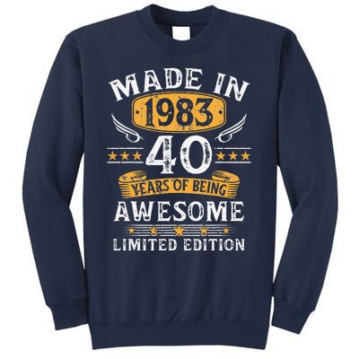 Made In 1983 40 Years Old Gifts 40th Birthday Gift For Sweatshirt