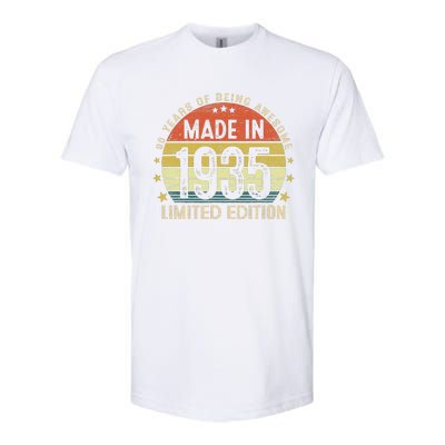 Made In 1935 Limited Edition 90th Birthday 90 Year Old Gifts Softstyle CVC T-Shirt