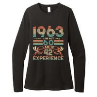 Made In 1963 I Am Not 60 I'm 18 With 42 Year Of Experience Womens CVC Long Sleeve Shirt