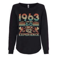 Made In 1963 I Am Not 60 I'm 18 With 42 Year Of Experience Womens California Wash Sweatshirt