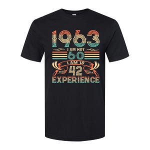 Made In 1963 I Am Not 60 I'm 18 With 42 Year Of Experience Softstyle CVC T-Shirt