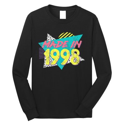 Made In 1998 Retro Vintage 26th Birthday Long Sleeve Shirt