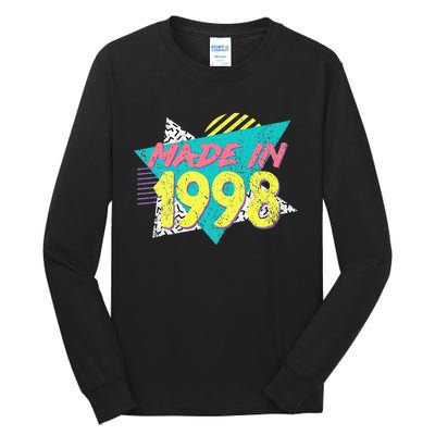 Made In 1998 Retro Vintage 26th Birthday Tall Long Sleeve T-Shirt