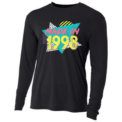 Made In 1998 Retro Vintage 26th Birthday Cooling Performance Long Sleeve Crew