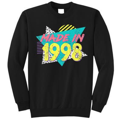 Made In 1998 Retro Vintage 26th Birthday Tall Sweatshirt