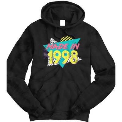 Made In 1998 Retro Vintage 26th Birthday Tie Dye Hoodie