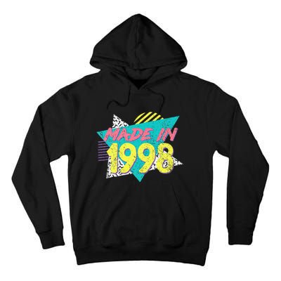 Made In 1998 Retro Vintage 26th Birthday Tall Hoodie