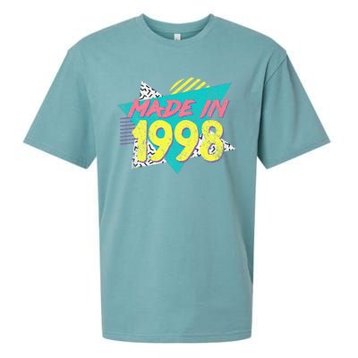 Made In 1998 Retro Vintage 26th Birthday Sueded Cloud Jersey T-Shirt