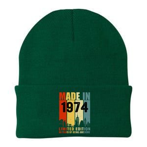 Made In 1974 Limited Edition 50 Years Of Being Awesome Knit Cap Winter Beanie