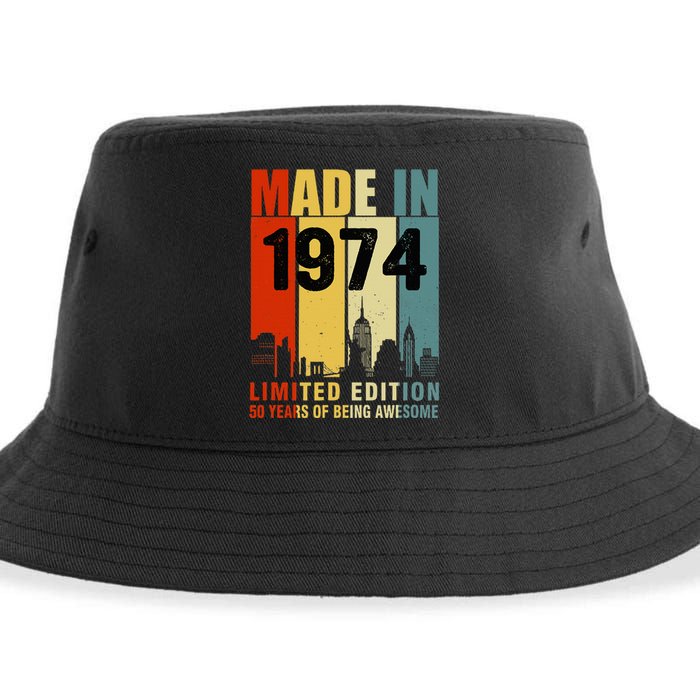 Made In 1974 Limited Edition 50 Years Of Being Awesome Sustainable Bucket Hat