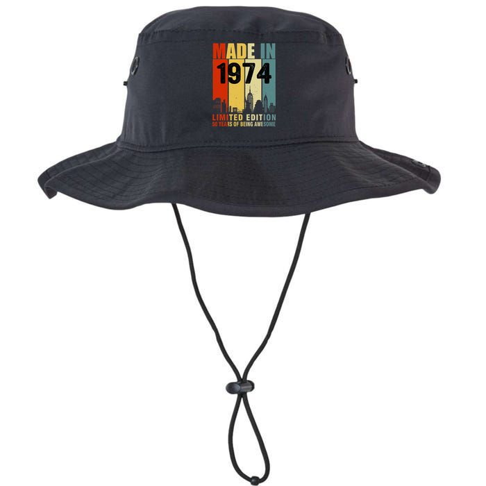 Made In 1974 Limited Edition 50 Years Of Being Awesome Legacy Cool Fit Booney Bucket Hat