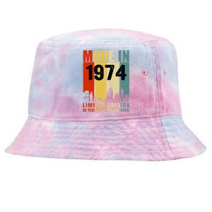 Made In 1974 Limited Edition 50 Years Of Being Awesome Tie-Dyed Bucket Hat