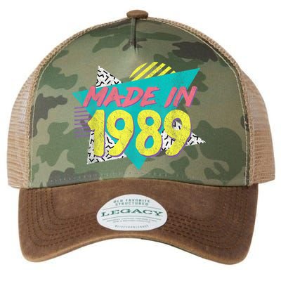 Made In 1989 Retro Vintage 34th Birthday Legacy Tie Dye Trucker Hat