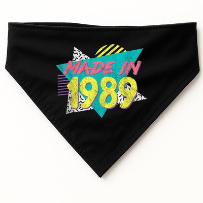Made In 1989 Retro Vintage 34th Birthday USA-Made Doggie Bandana
