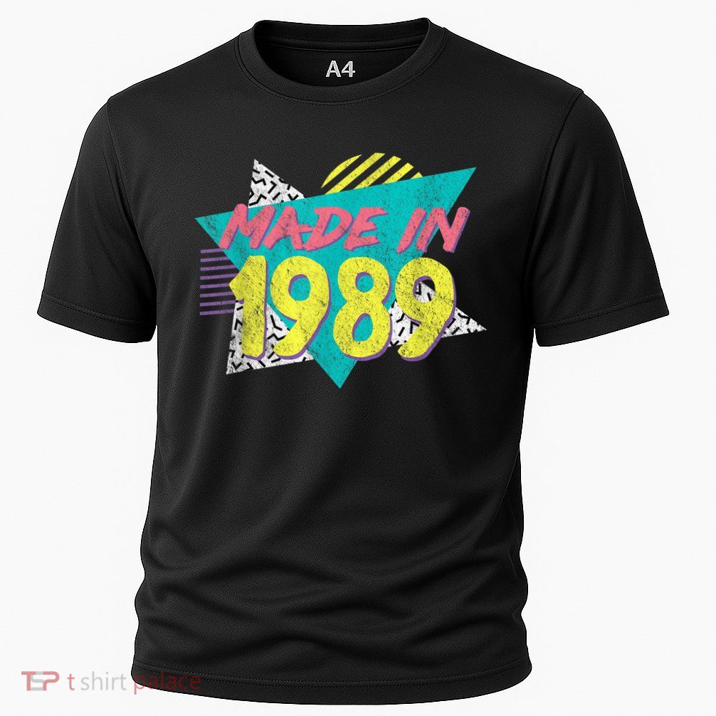 Made In 1989 Retro Vintage 34th Birthday Performance Shirt