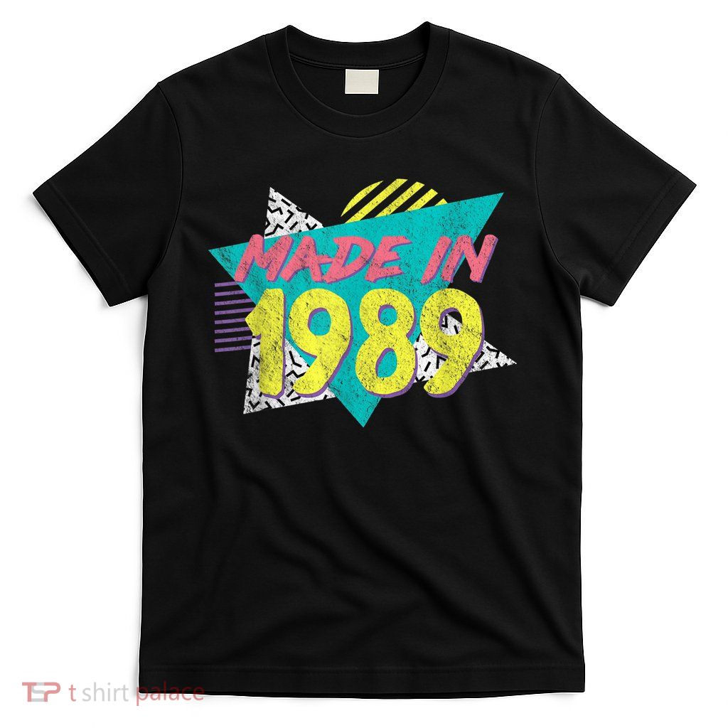 Made In 1989 Retro Vintage 34th Birthday T-Shirt