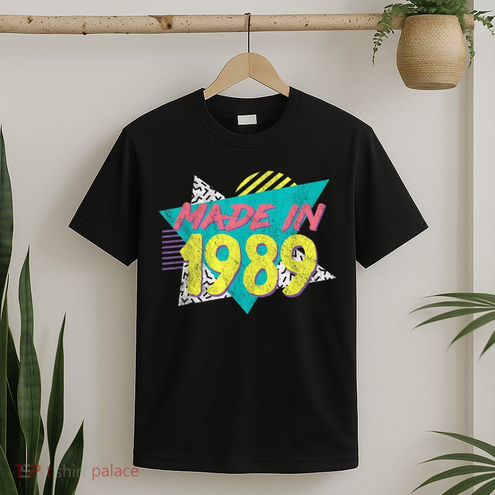Made In 1989 Retro Vintage 34th Birthday T-Shirt