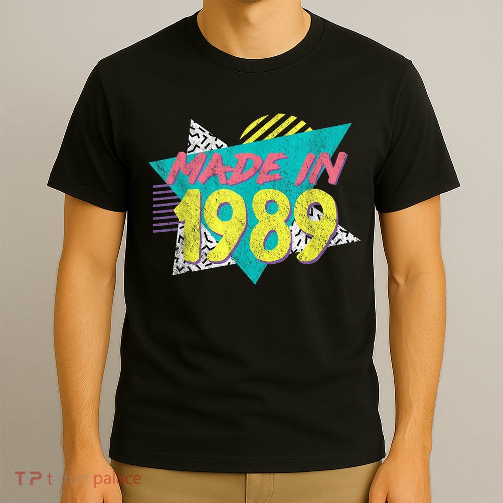 Made In 1989 Retro Vintage 34th Birthday T-Shirt