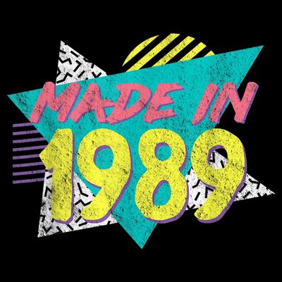 Made In 1989 Retro Vintage 34th Birthday T-Shirt