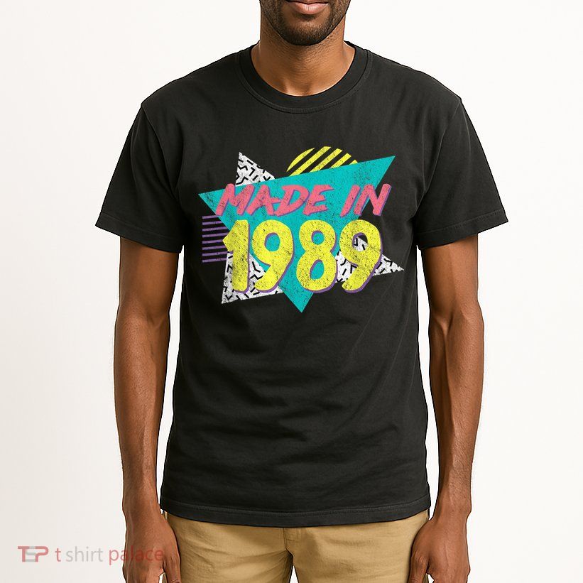 Made In 1989 Retro Vintage 34th Birthday Tall T-Shirt