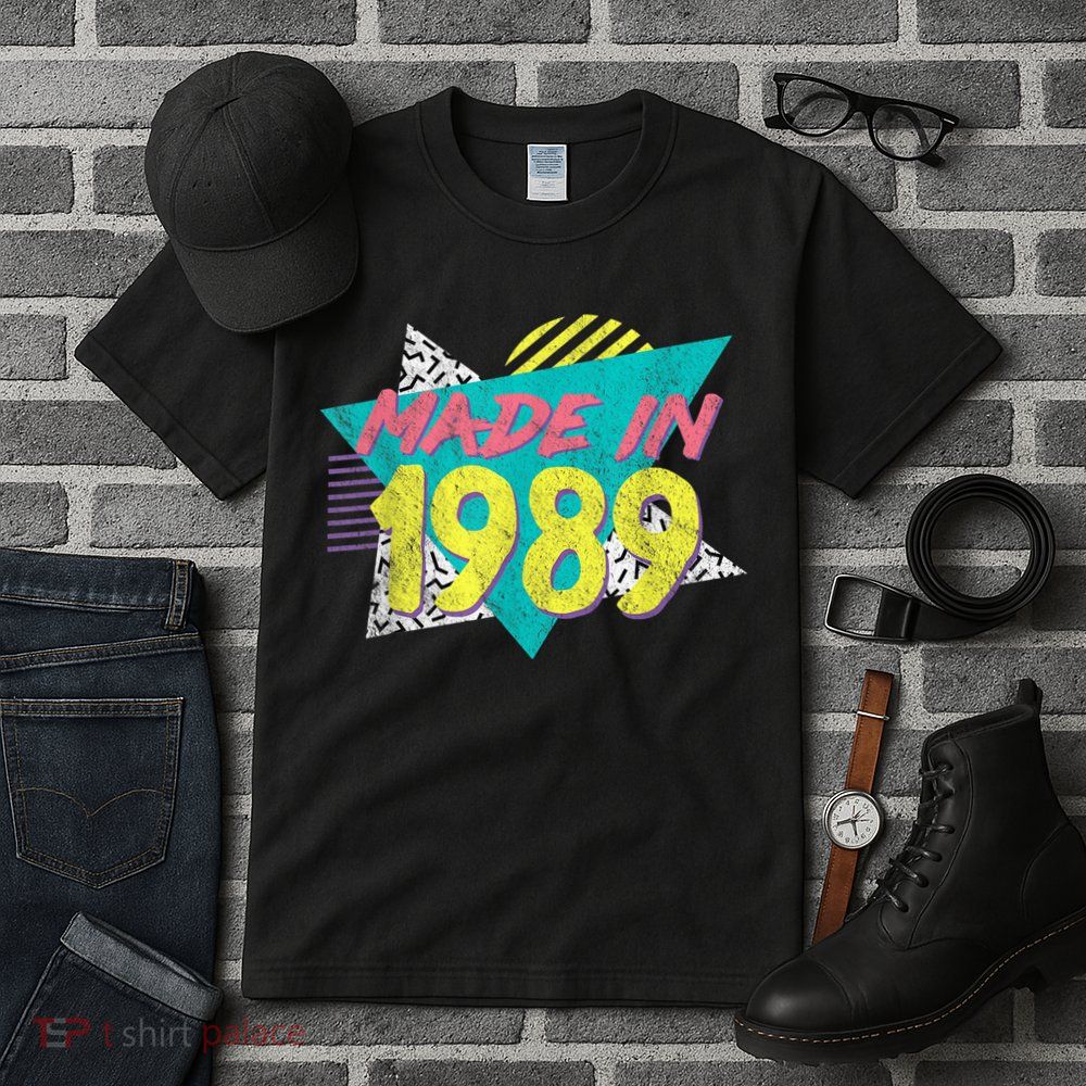 Made In 1989 Retro Vintage 34th Birthday Tall T-Shirt