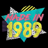 Made In 1989 Retro Vintage 34th Birthday Button
