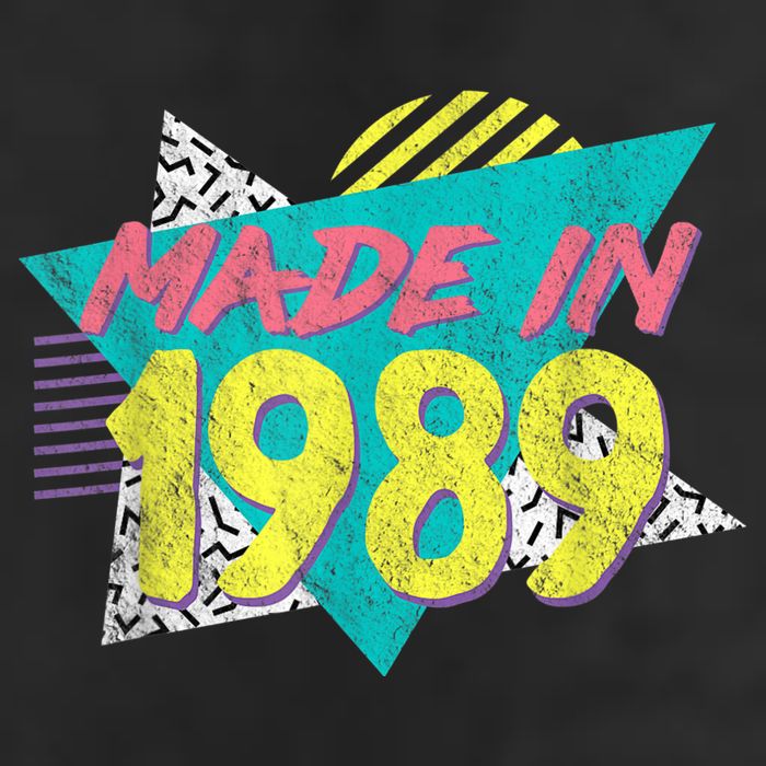 Made In 1989 Retro Vintage 34th Birthday Beanie