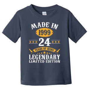 Made In 1999 24 Years Old Gifts 24th Birthday Gift For Toddler T-Shirt