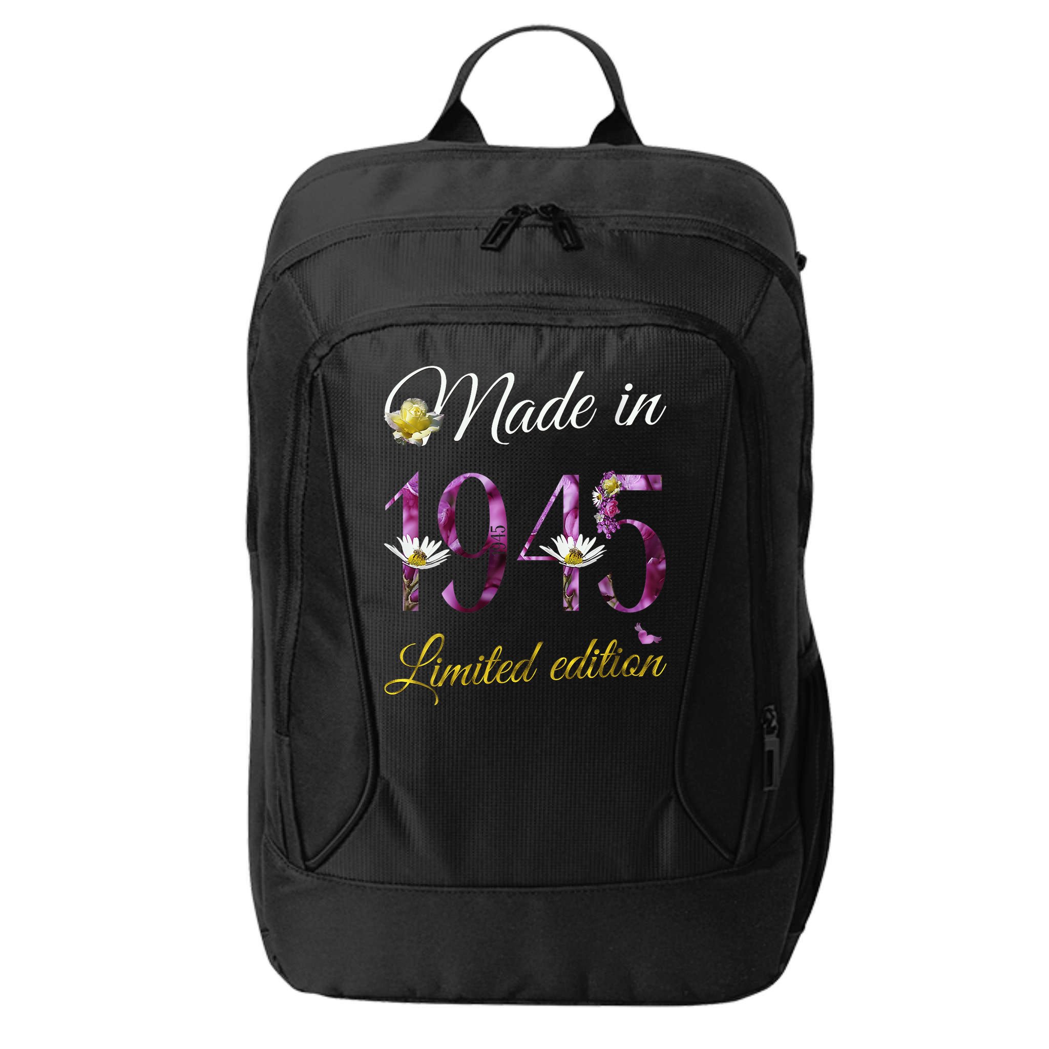 Made In 1945 - 80 Year Old Floral 1945 80th Birthday City Backpack