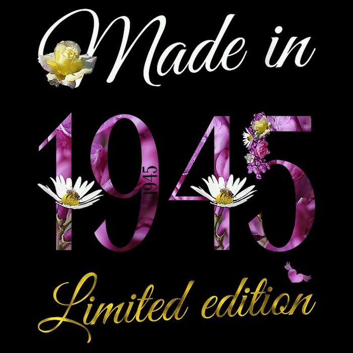 Made In 1945 - 80 Year Old Floral 1945 80th Birthday 16 in Basic Backpack