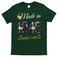 Made In 1945 - 80 Year Old Floral 1945 80th Birthday T-Shirt