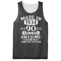 Made In 1934 90 Years Of Being Awesome Limited Edition 90th Birthday Mesh Reversible Basketball Jersey Tank