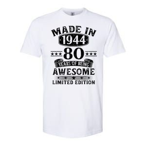 Made In 1944 80 Years Of Being Awesome Limited Edition 80th Birthday Softstyle® CVC T-Shirt