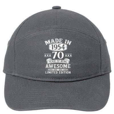 Made In 1954 70 Years Of Being Awesome Limited Edition 70th Birthday 7-Panel Snapback Hat