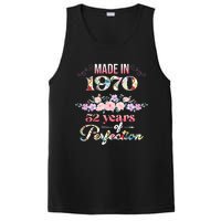 Made In 1970 Floral 52nd Birthday Gift PosiCharge Competitor Tank