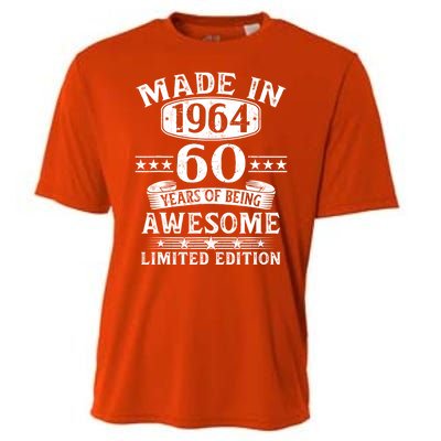 Made In 1964 60 Years Of Being Awesome Limited Edition 60th Birthday Cooling Performance Crew T-Shirt