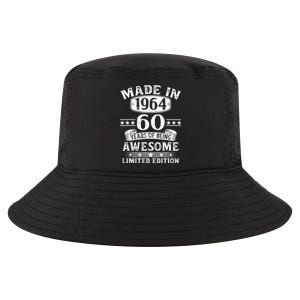 Made In 1964 60 Years Of Being Awesome Limited Edition 60th Birthday Cool Comfort Performance Bucket Hat