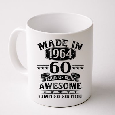 Made In 1964 60 Years Of Being Awesome Limited Edition 60th Birthday Coffee Mug